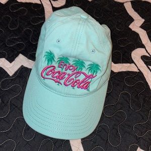 Coca-Cola Palm Tree Aqua Baseball Cap